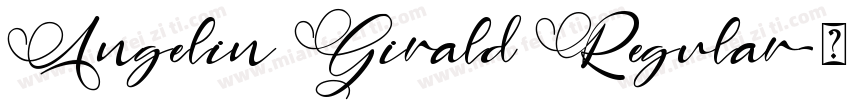Angelin Girald Regular字体转换